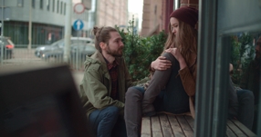 A Virginia couple talking together